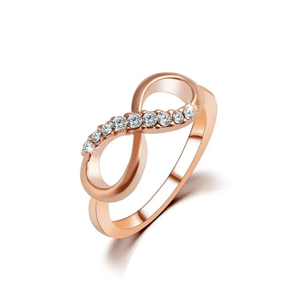 Crystal Infinity Ring Discounted