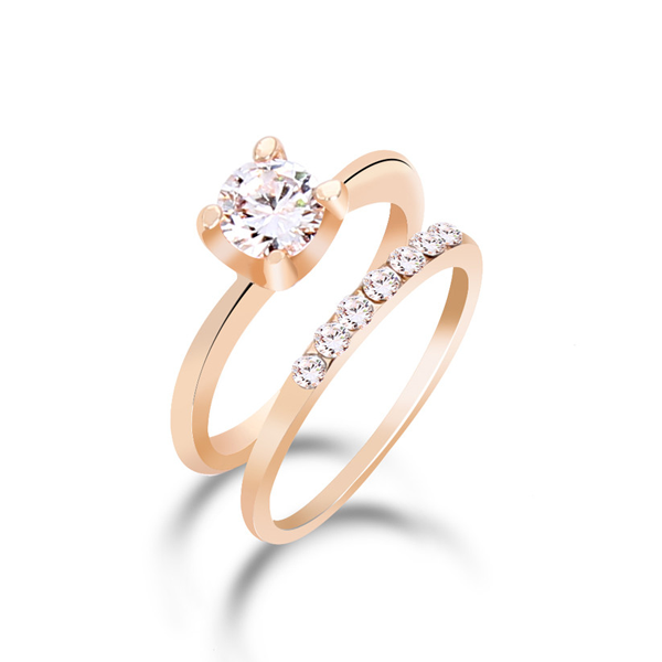 Cubic Zirconia Ring Set Discounted
