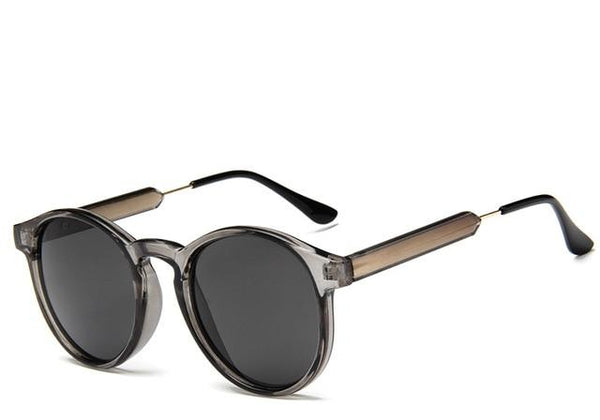 Transparent Frame Retro Sunglasses