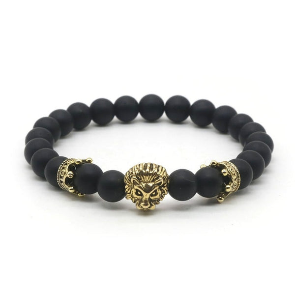 Onyx Lion Bracelet