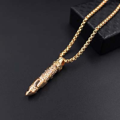 Figaro Bullet Pendant Necklace