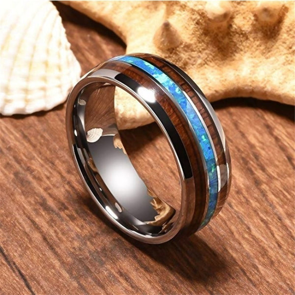 Tungsten Carbide Hawaiian Ring